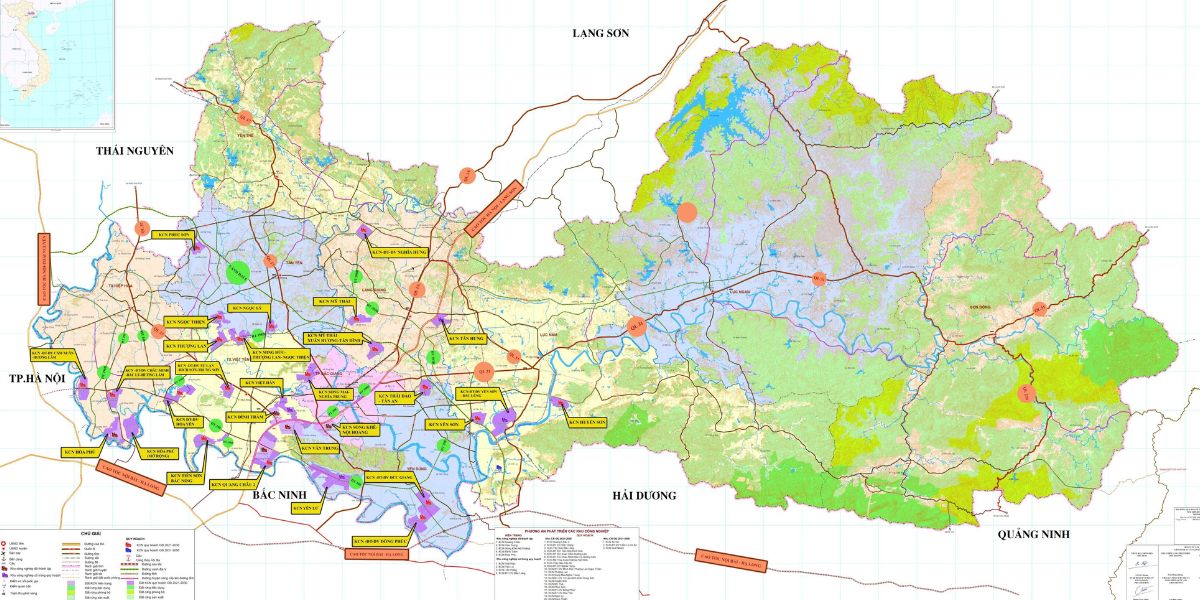 bắc giang bản đồ mới nhất