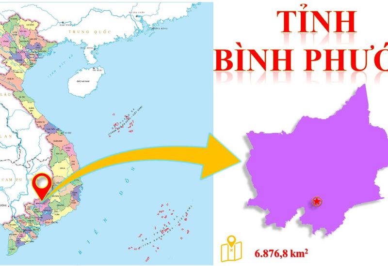 bản đồ bình phước mới nhất