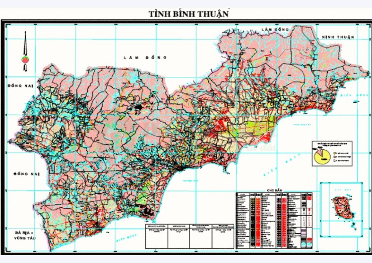 bản đồ bình thuận mới nhất