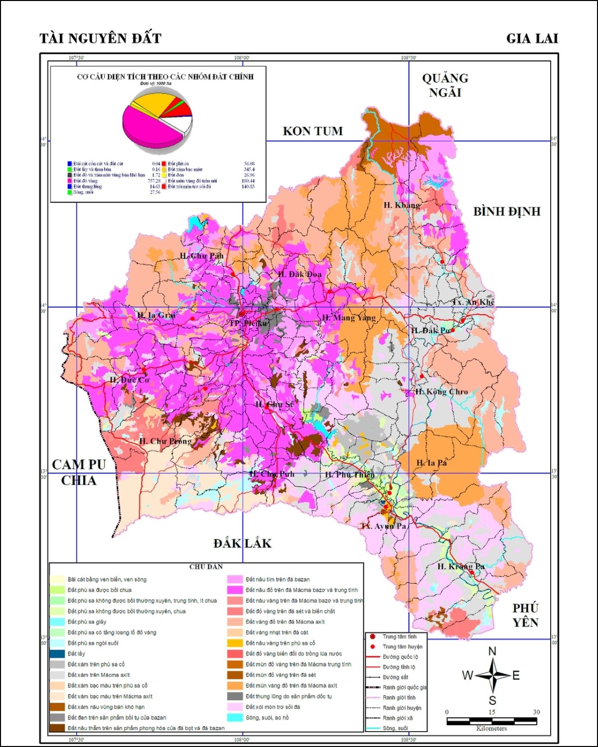 bản đồ gia lai chính xác