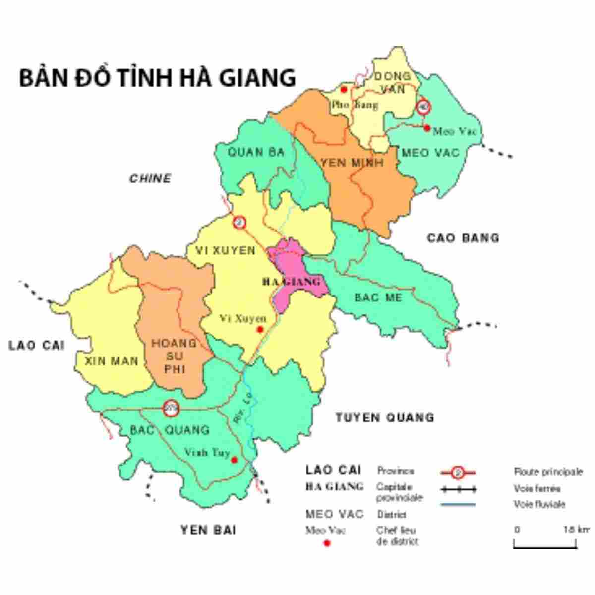 bản đồ hà giang hành chính new