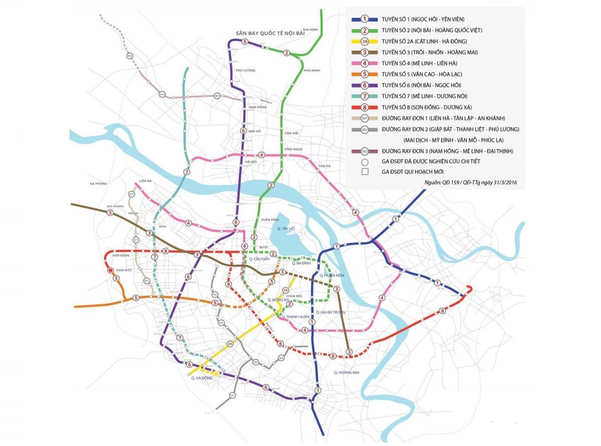 bản đồ hà nội metro