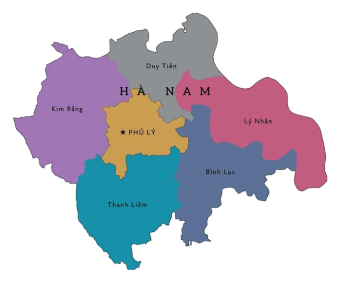 bản đồ hành chính hà nam