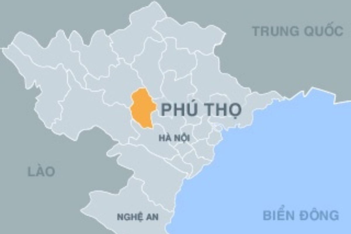 bản đồ phú thọ vị trí