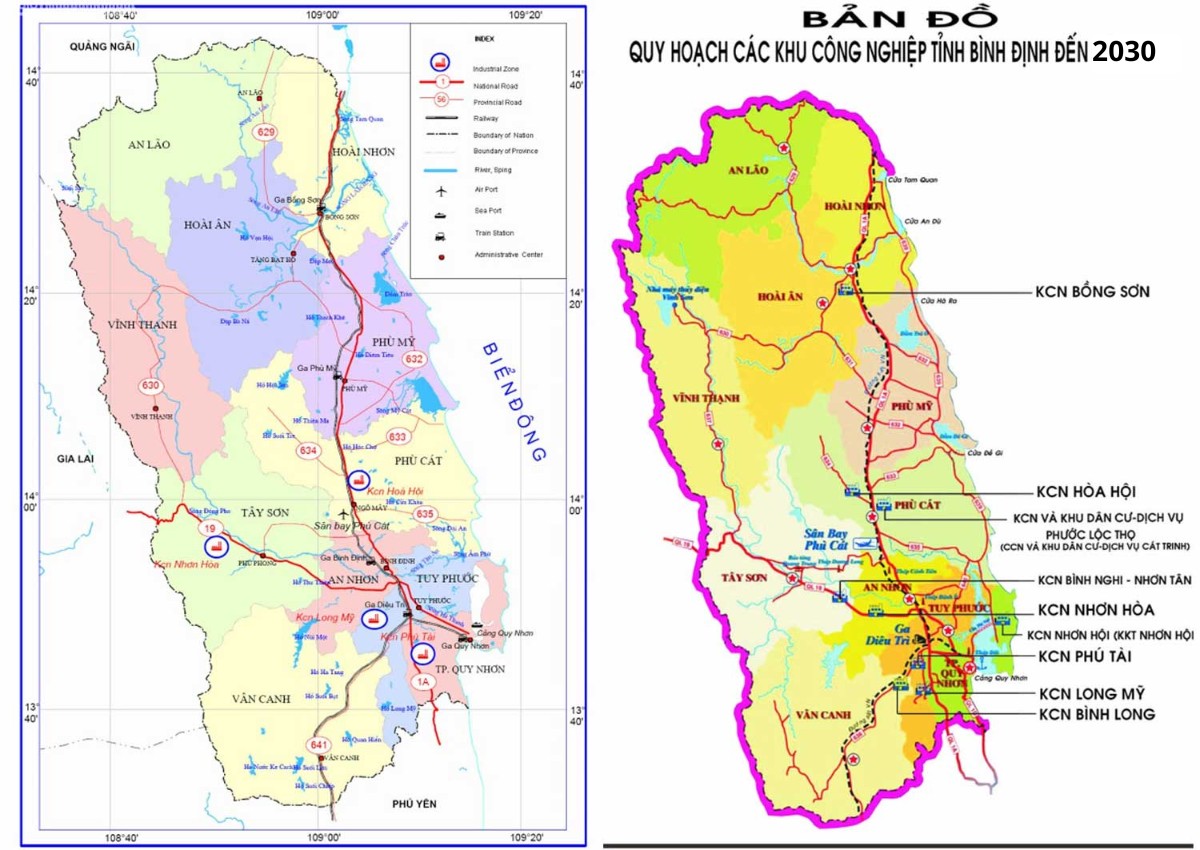 bản đồ quy hoạch bình định mới nhất