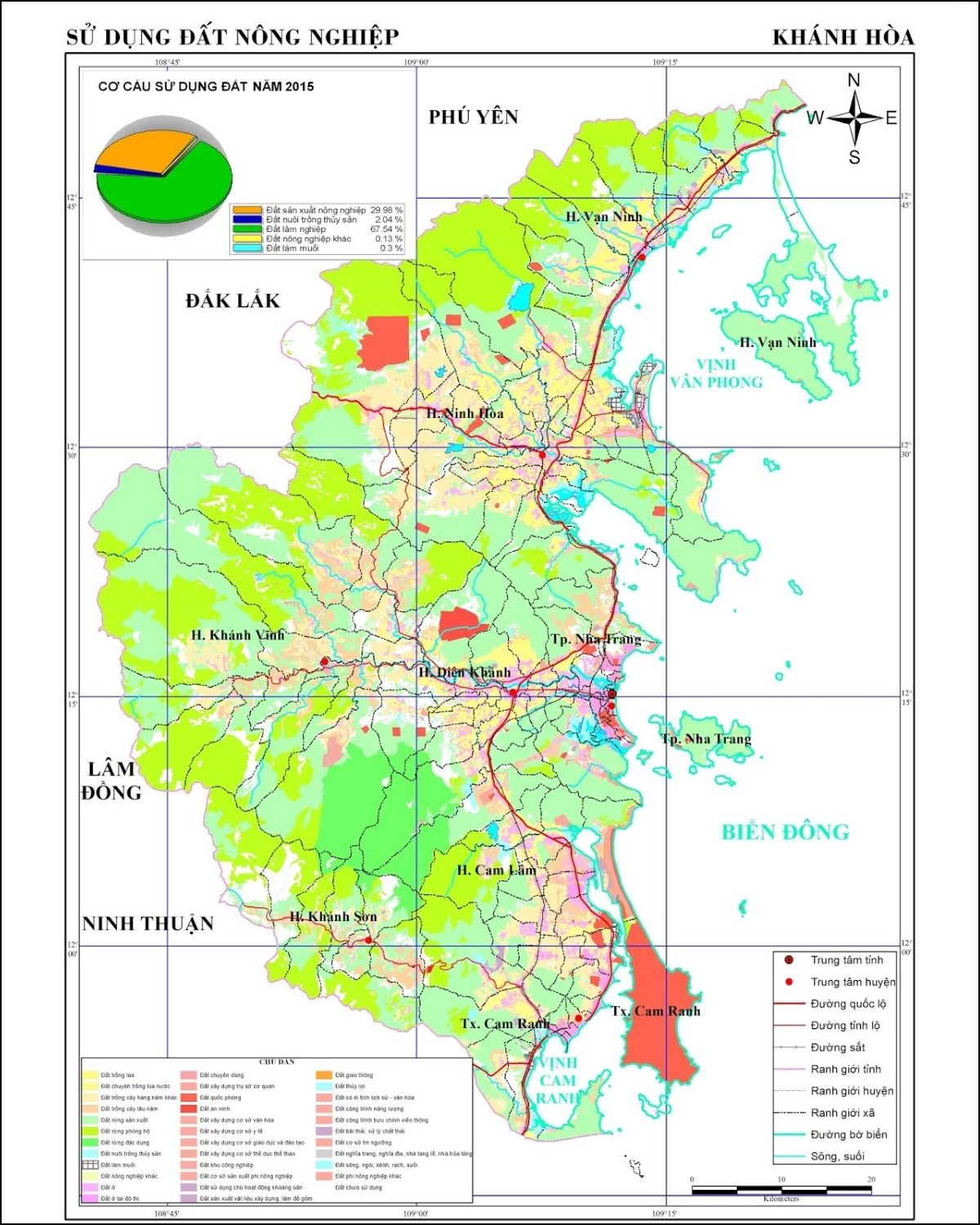 bản đồ quy hoạch đất đai khánh hoà