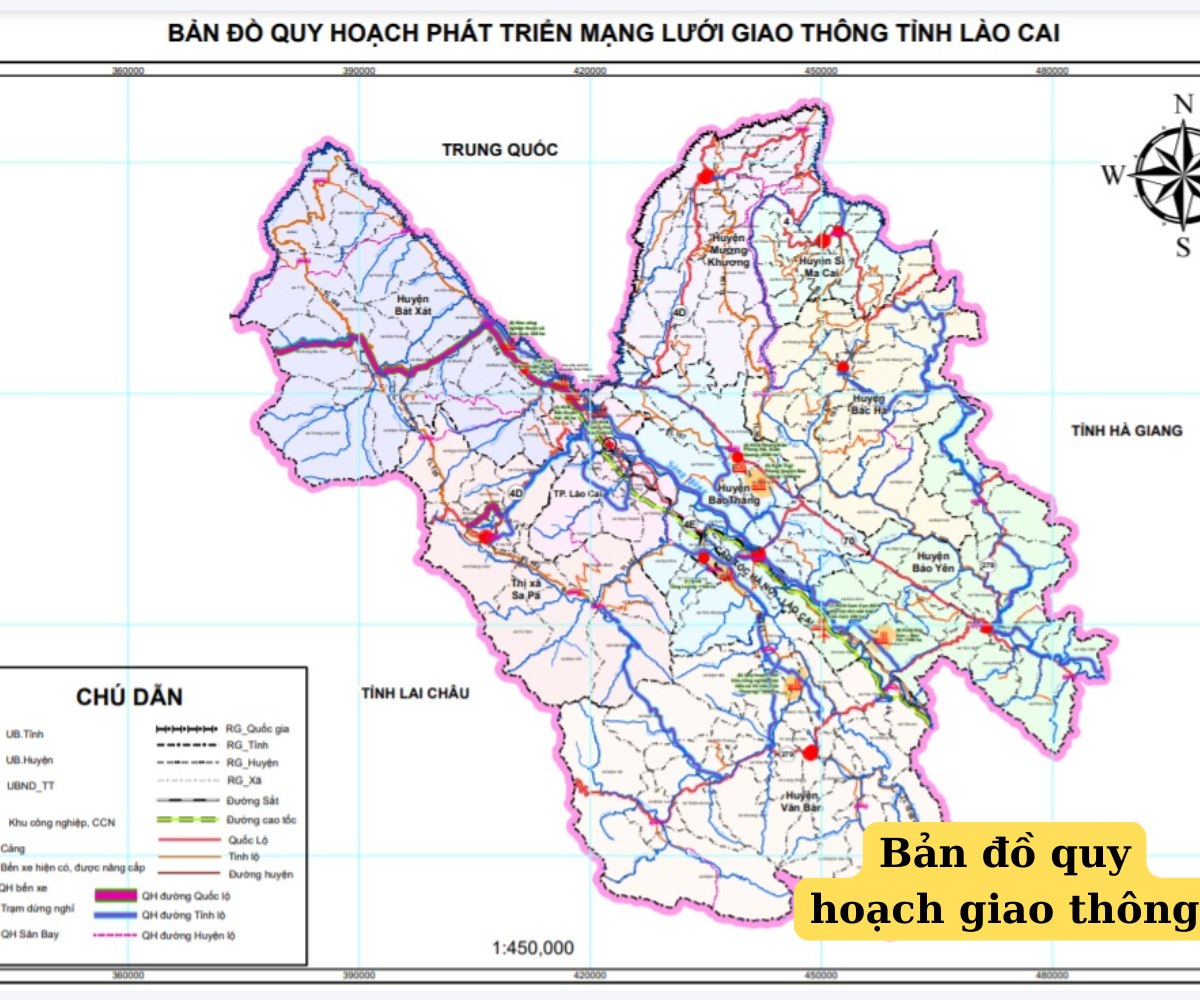 bản đồ quy hoạch giao thông lào cai