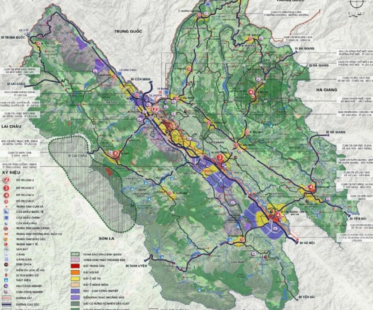 bản đồ quy hoạch lào cai