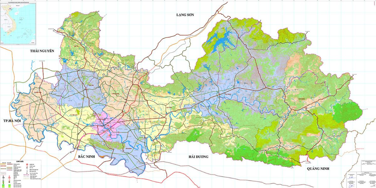 bản đồ quy hoạch tỉnh bắc giang