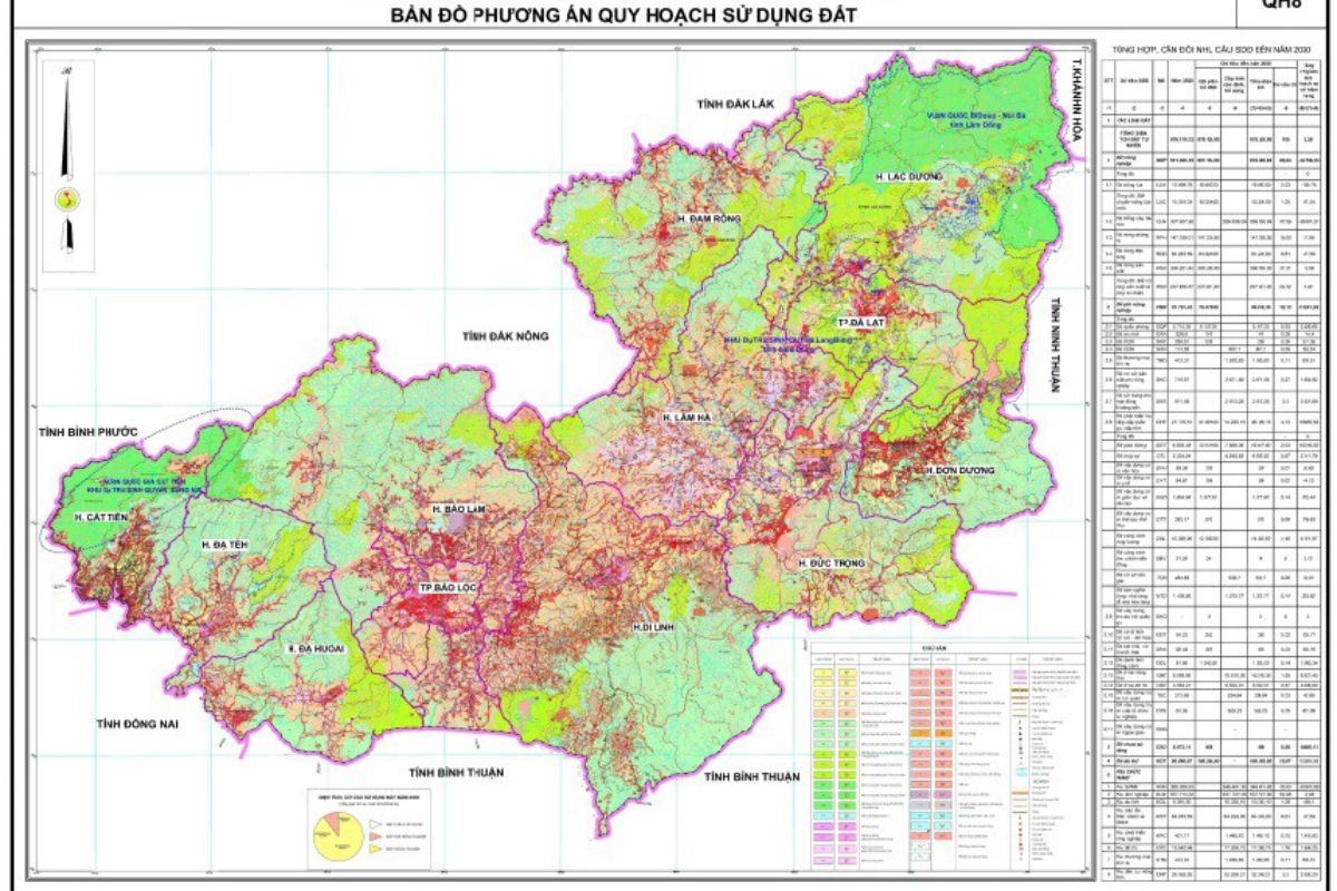 Bản đồ quy hoạch tỉnh lâm đồng mới nhất