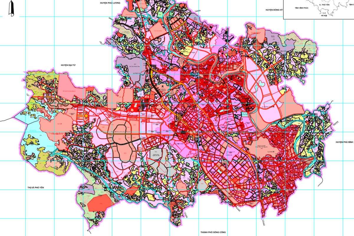 bản đồ quy hoạch tỉnh thái nguyên