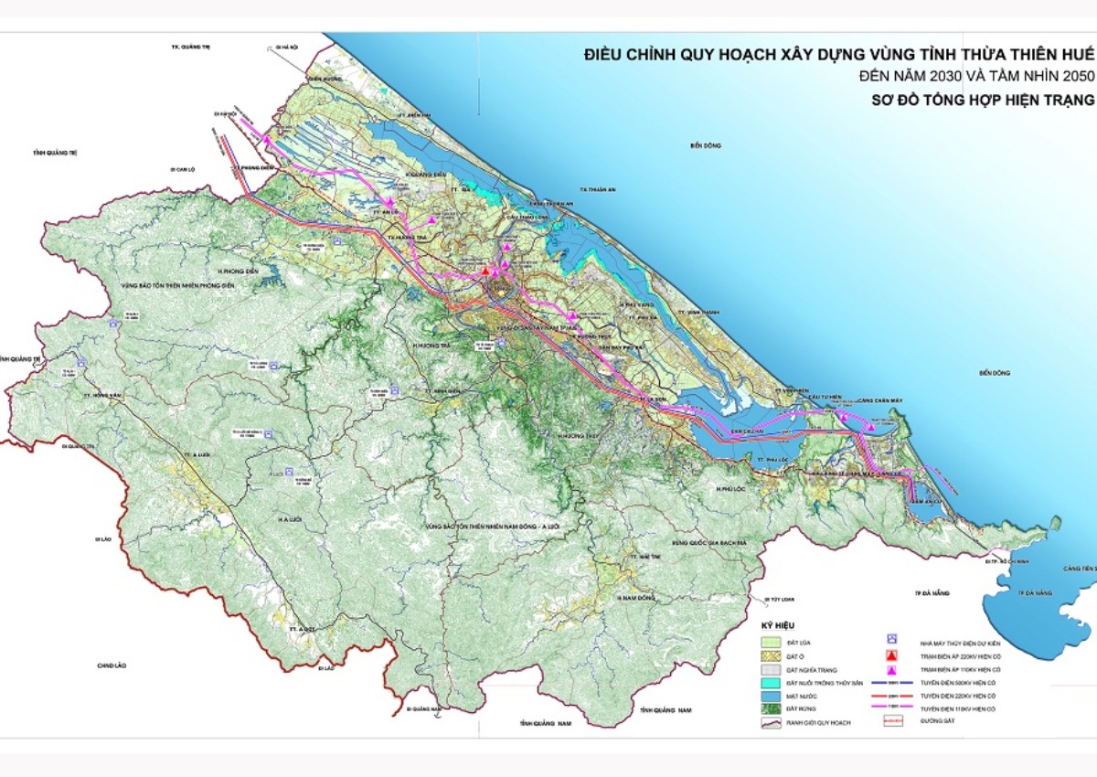 bản đồ thừa thiên huế chi tiết