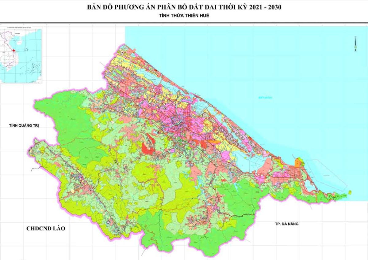 bản đồ thừa thiên huế chính xác