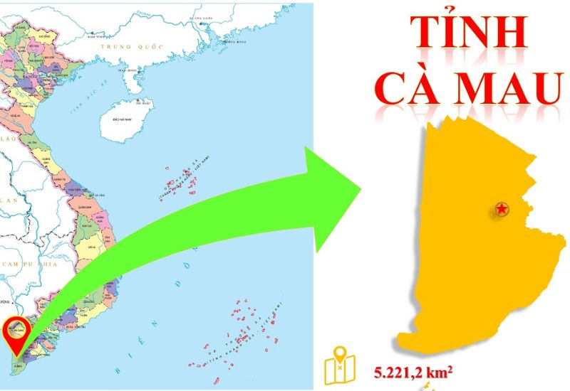 Bản đồ tỉnh Cà Mau mới nhất về hành chính, giao thông, quy hoạch