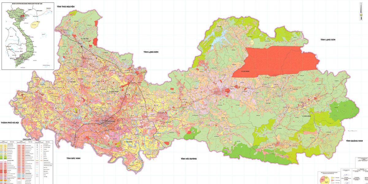 bản đồ tỉnh bắc giang quy hoạch