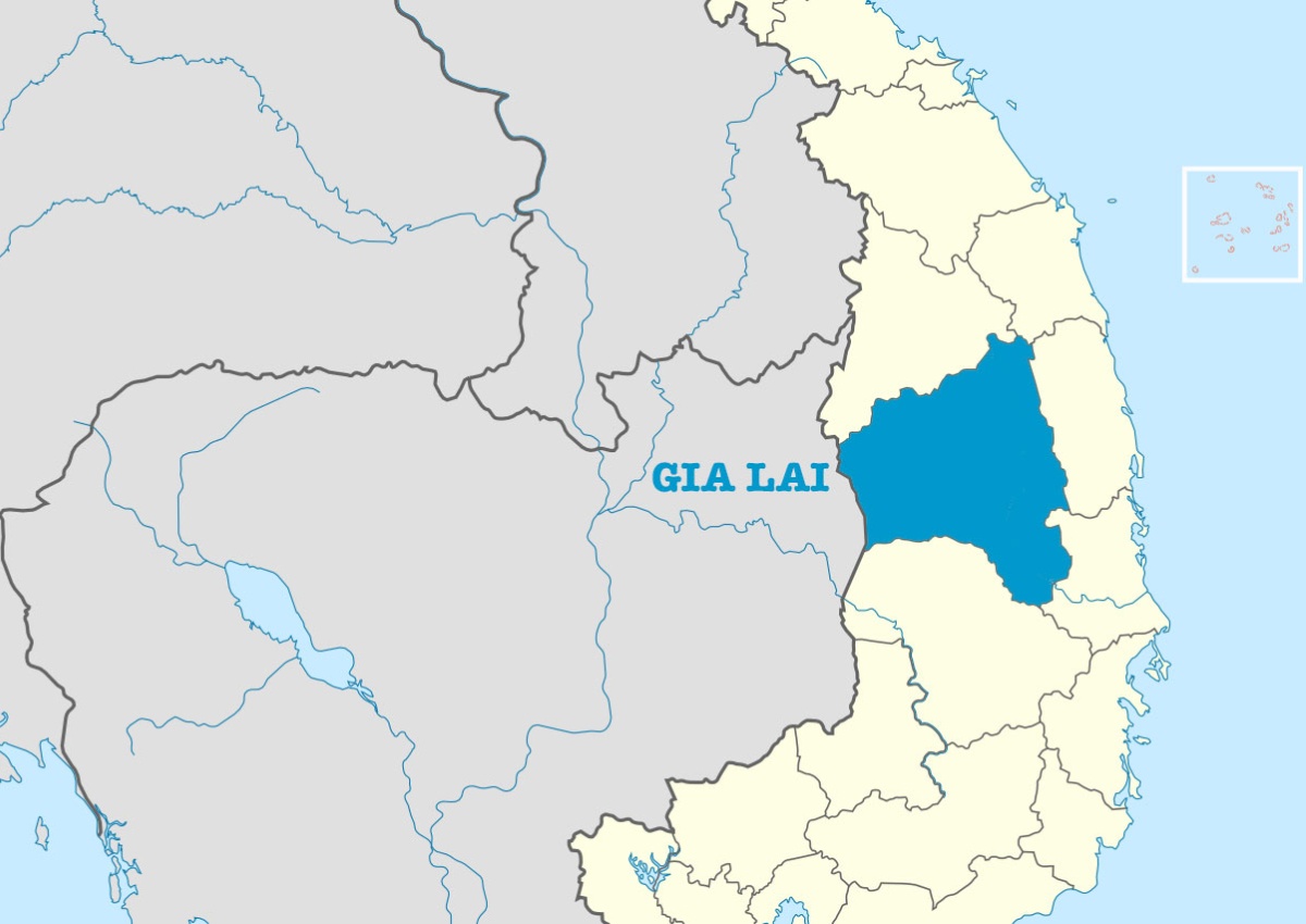 bản đồ tỉnh gia lai