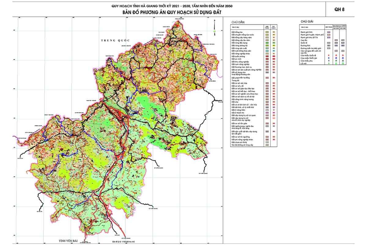 bản đồ tỉnh hà giang quy hoạch