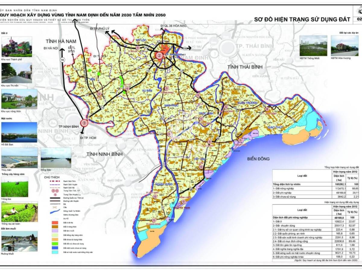bản đồ tỉnh nam định quy hạch