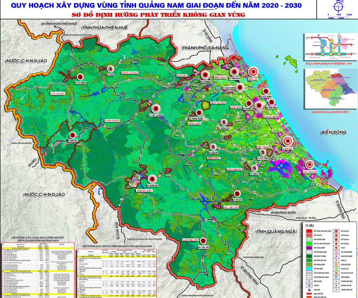 bản đồ tỉnh quảng nam chi tiết