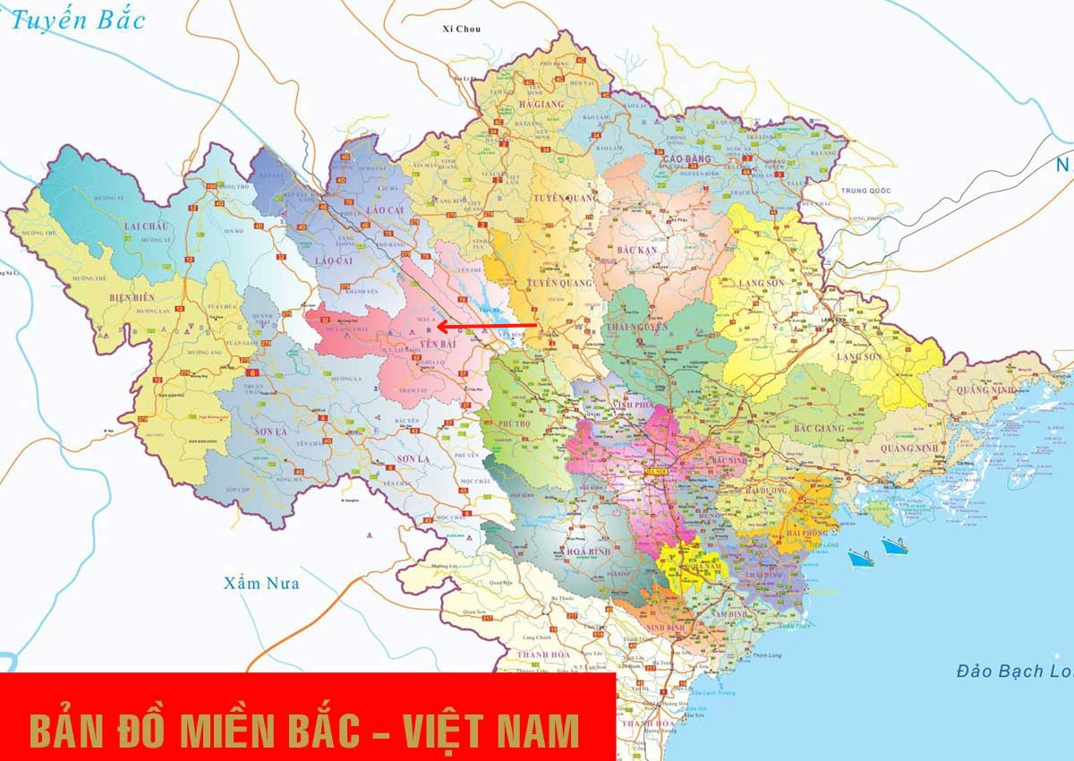 bản đồ tỉnh yên bái mới nhất