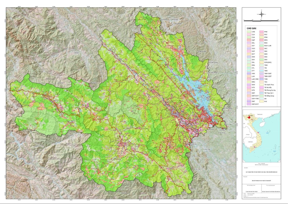 bản đồ yên bái quy hoạch 