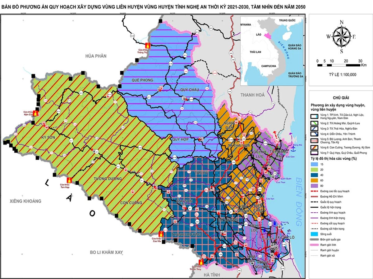 nghệ an bản đồ quy hoạch