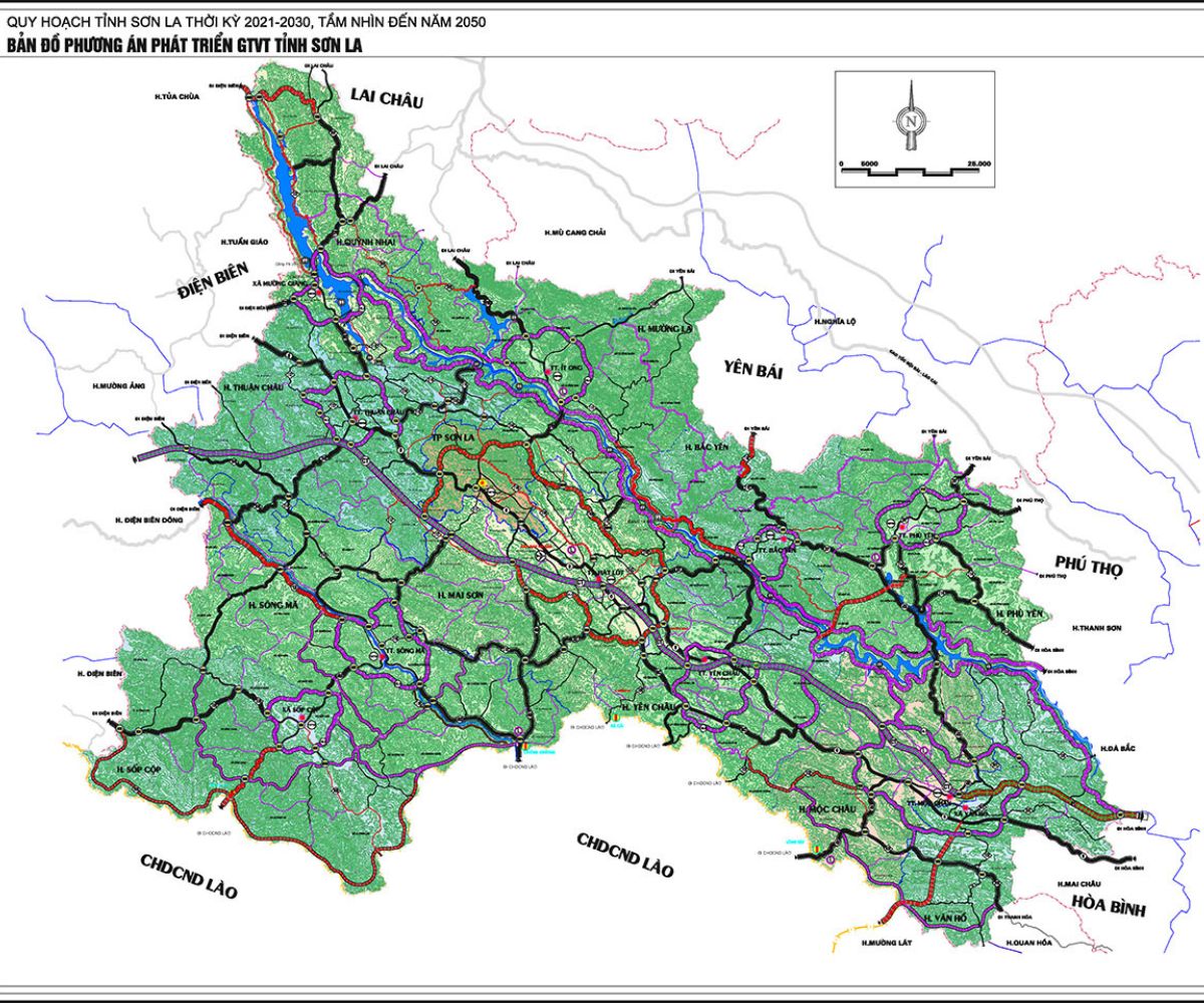sơn la bản đồ quy hoạch giao thông