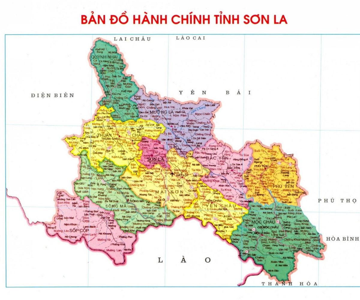 sơn la bản đồ