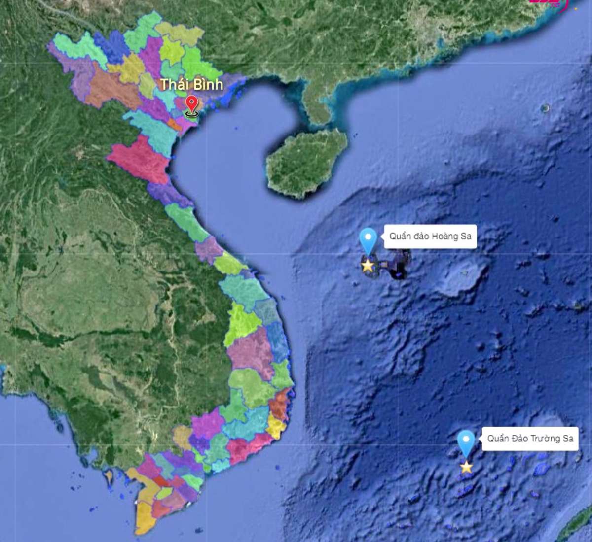 thái bình trên bản đồ việt nam