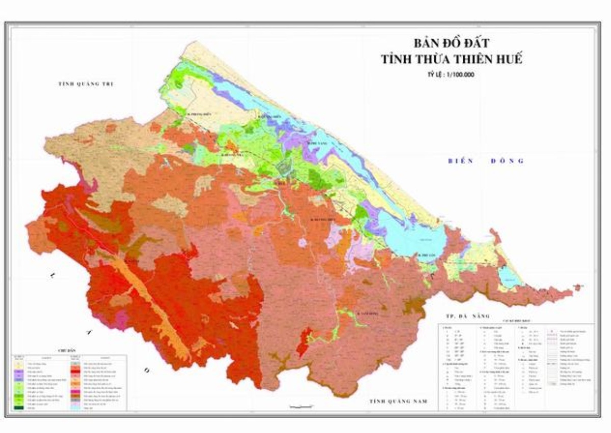 tỉnh thừa thiên huế bản đồ